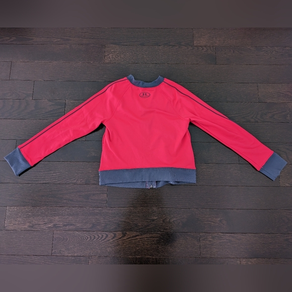 sz:YS Under Armor, Girls full zip track jacket, Penta Pink; Youth S - Picture 2 of 7